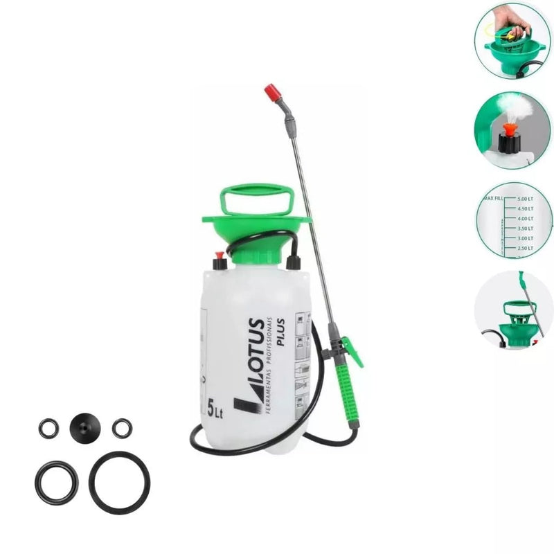 Pulverizador Borrifador Profissional de Jardim Lateral 5L